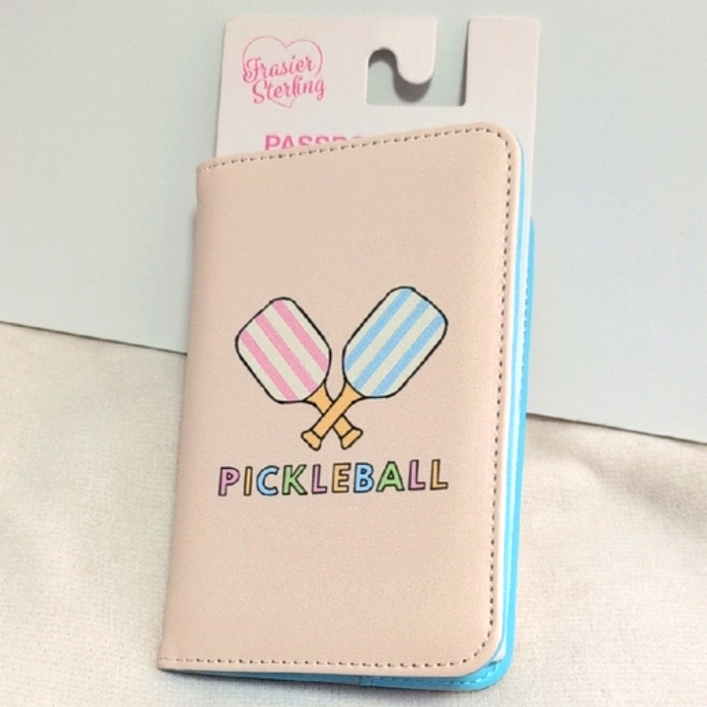 Frasier Sterling Pickleball Passport Case with Card Slots NWT